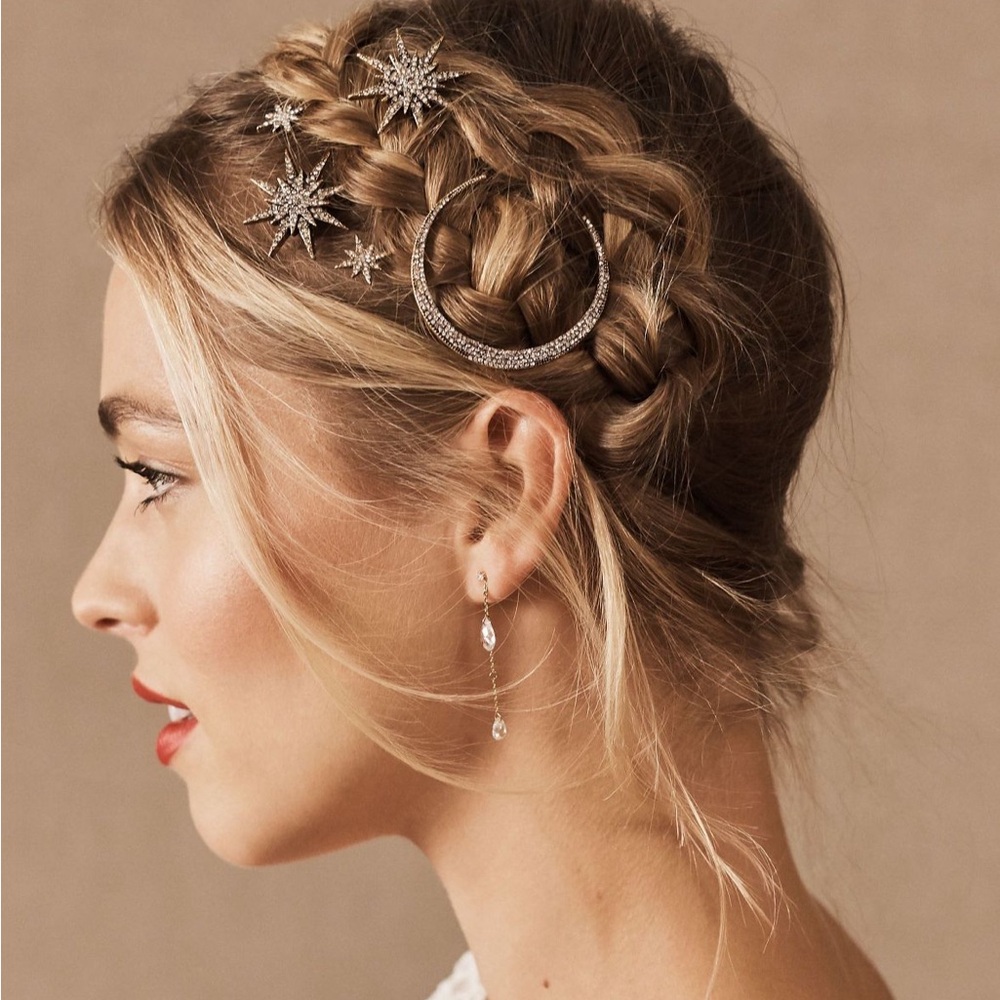 Gold and Silver Star Hair Accessories